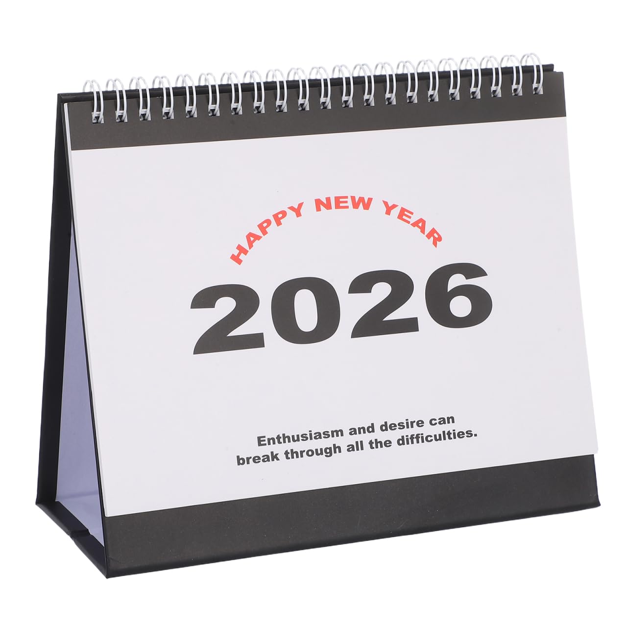 NUOBESTY Desk Calendar, 2025-2026 18 Months English Standing Flip Desktop Calendar Small Desk Calendars with Holiday for Office Home (July 2025-December 2026)