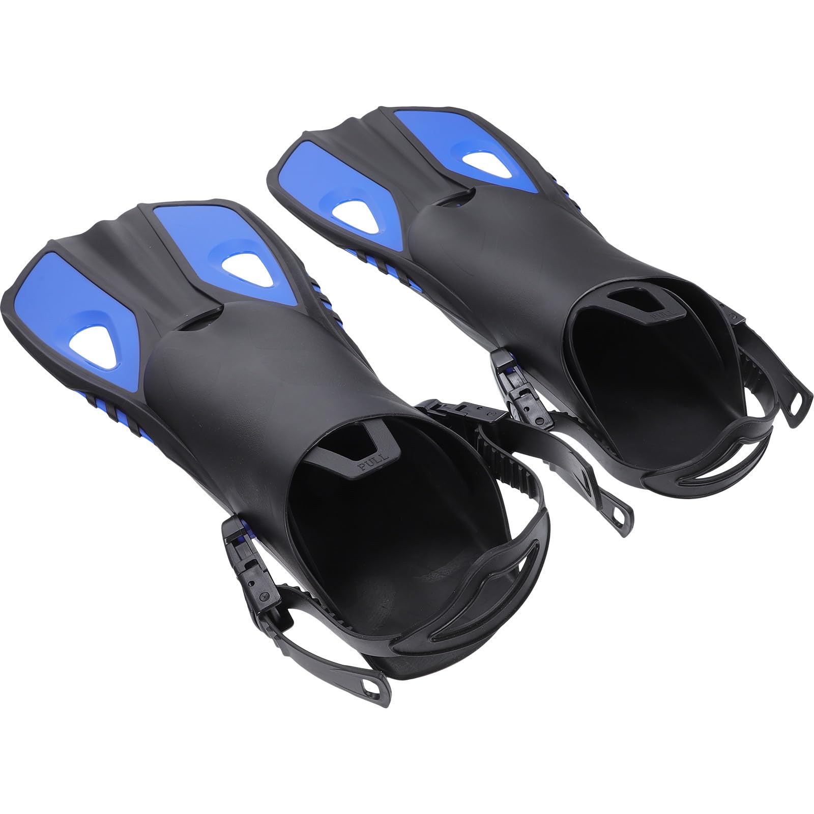 Tofficu Aletas de Natación de Goma Aletas de Entrenamiento de Natación Ajustables para Adultos Azul para Entrenamiento