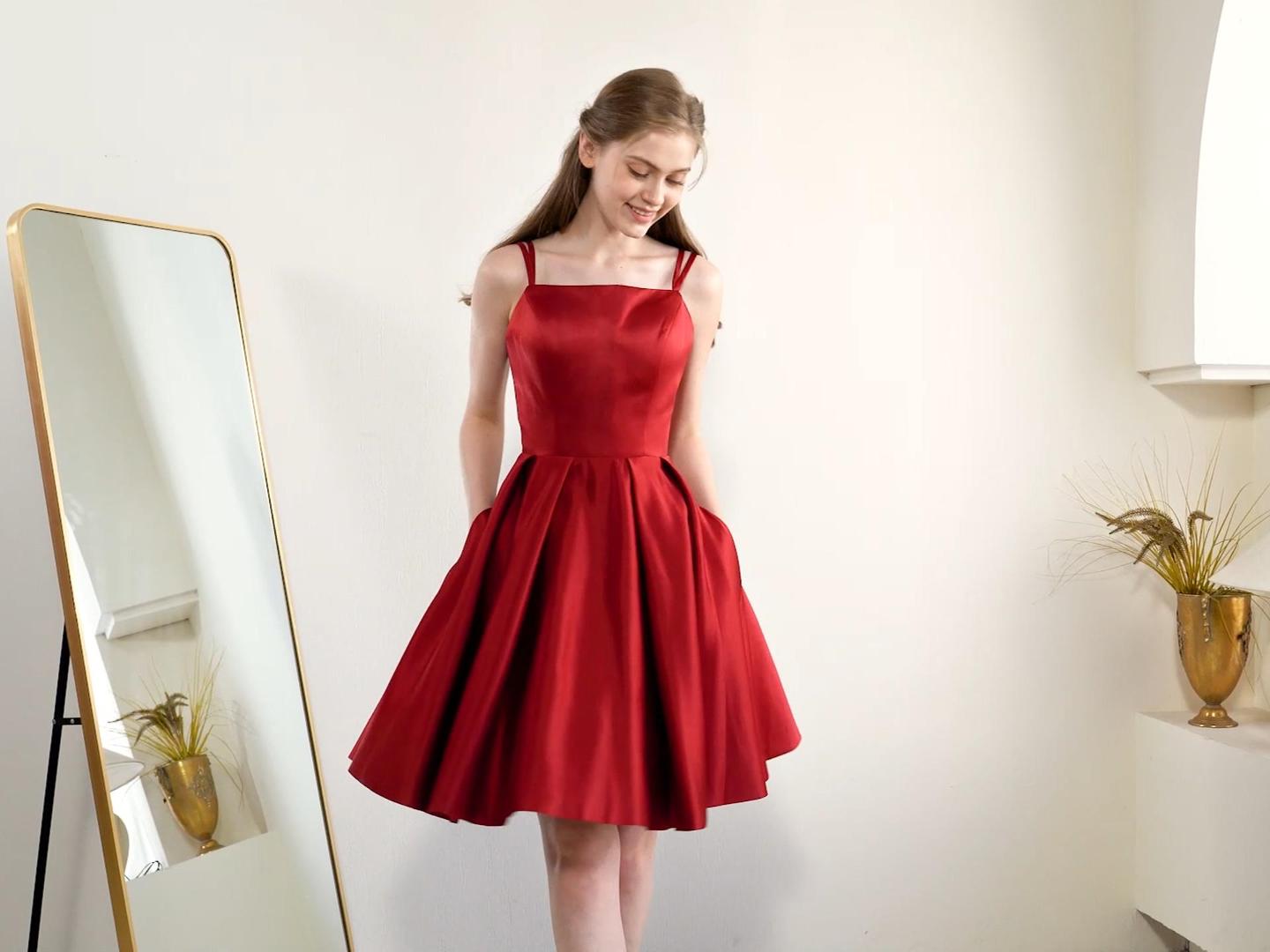 homecoming dresses 2023 red ZAPAKASA Women Red Sequins Tight Homecoming Dress Spaghetti Straps Backless  Short Party Dress main image 0