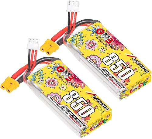 GAONENG 2 unids GNB 850 mAh 2S LiPo Baterías 7.6 V XT30 Conector 120C para Multirotor 150 Aviones Avión de Aire Piezas de Juguete RC FPV Drone