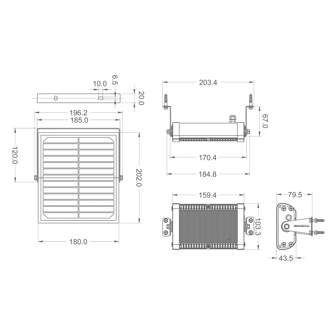 Projecteur Solaire Multifonction 3000lm + Télécommande