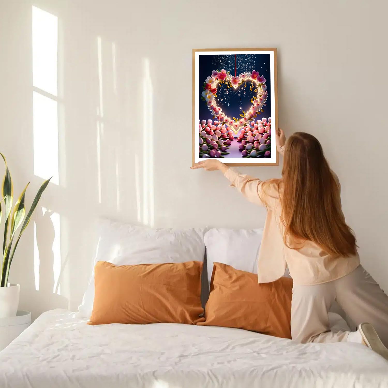 GDYEEH 5D Lapin Diamond Painting, DIY Papillons Broderie Diamant Painting Complet, Pays Des Rêves Art Du Diamant Peinture Strass Point De Croix Painting Pour Adultes Débutants,Murale Décor 30x40 Cm