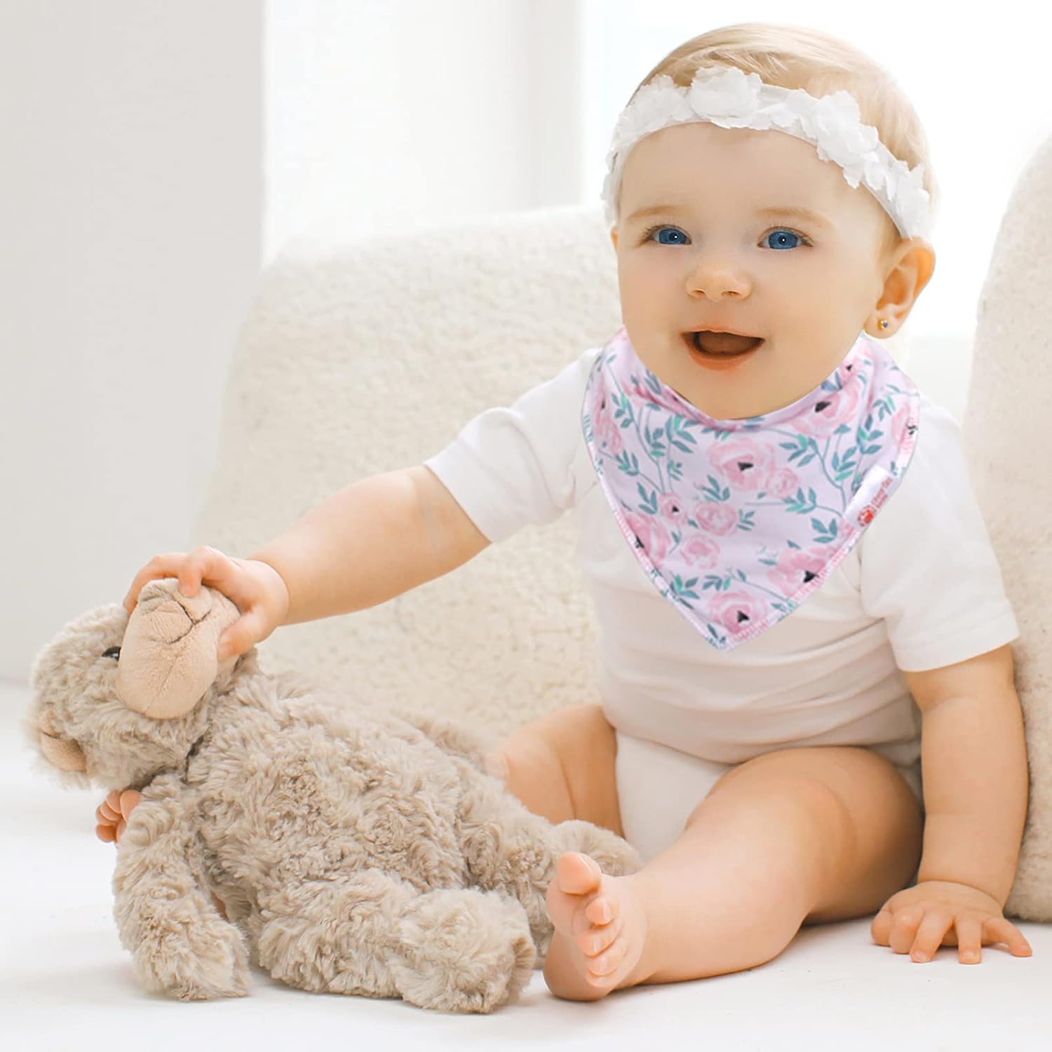 3-24 months Baby Bibs, Baby Bandana Bibs for Boys Girls, Absorbent Baby Bib for Drooling and Teething Drool Bibs