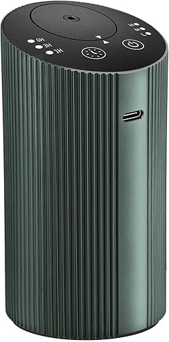 Difusor de aceite esencial sin agua con 4 temporizadores (136 horas y apagado) y 3 niebla (LMH), difusor de aroma de aire para oficina en casa,
