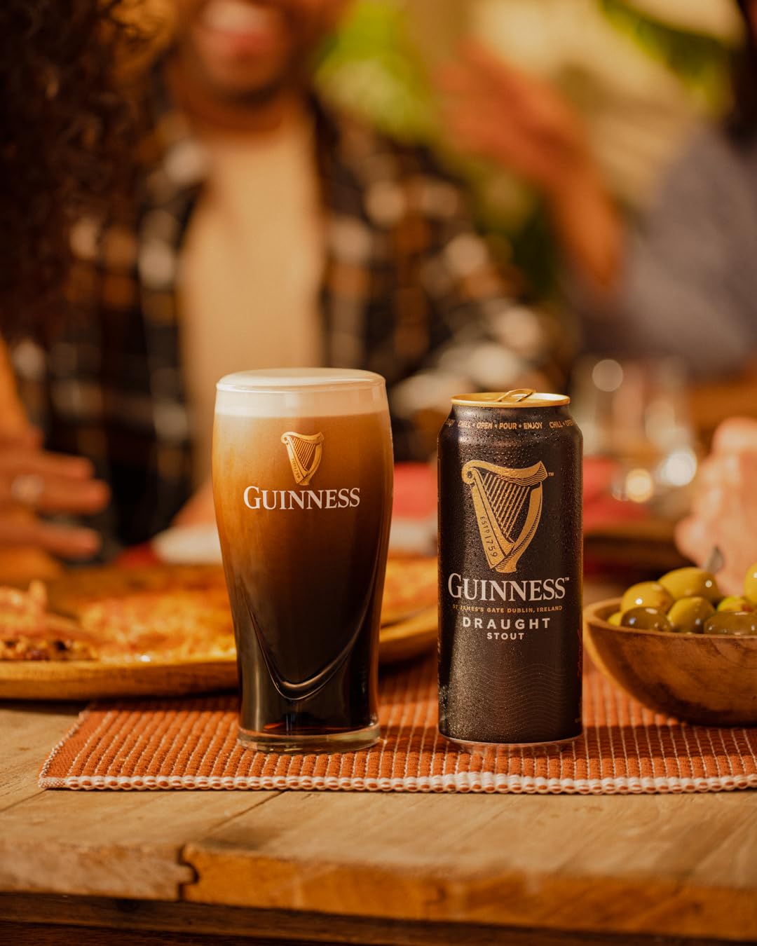 Guinness Draught, EINWEG 24 x 0,44 L Dose | 440 ml (24er Pack), Sortenreines Dosen-Set lose