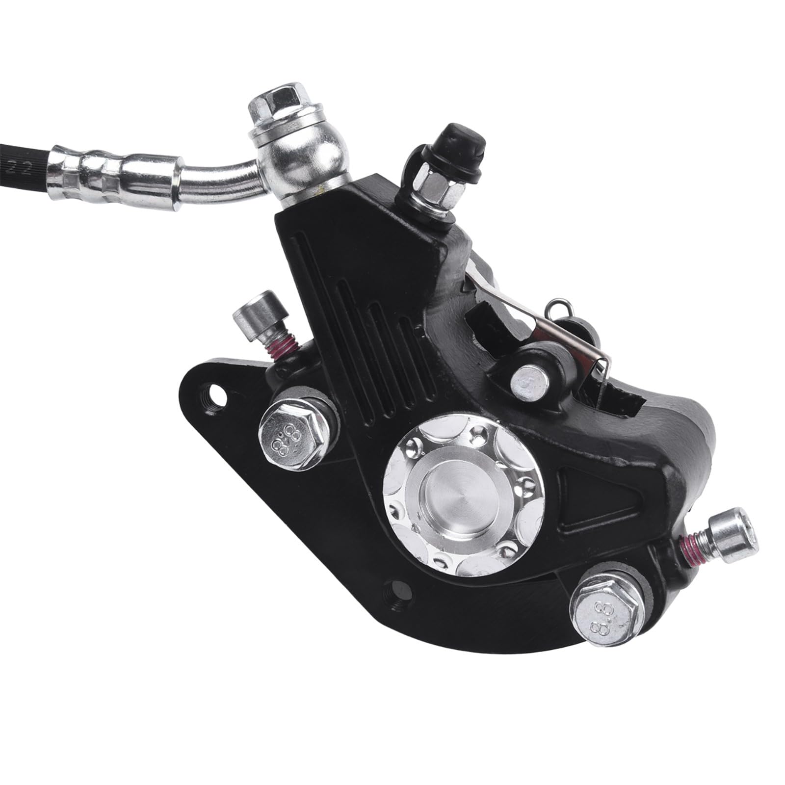Set di freni a disco idraulici per e-bike Fatbike con funzione Power-Off, doppio pistone, in lega di alluminio, dischi da 160/180 mm, olio DOT4, interfaccia SM a 2 pin, anteriore/posteriore