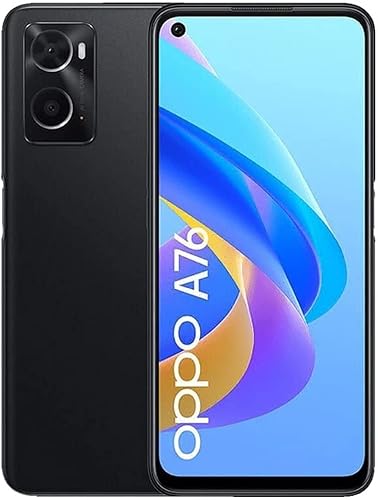 OPPO A76 128GB Dual Sim Android Smartphone, Glowing Black