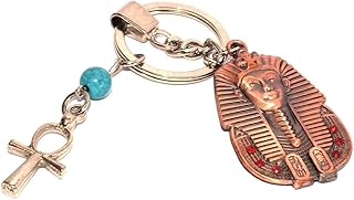 immatgar pharaonic king Tutankhamun, ankh key keychain Egyptian souvenirs gifts from egypt Pharaoh