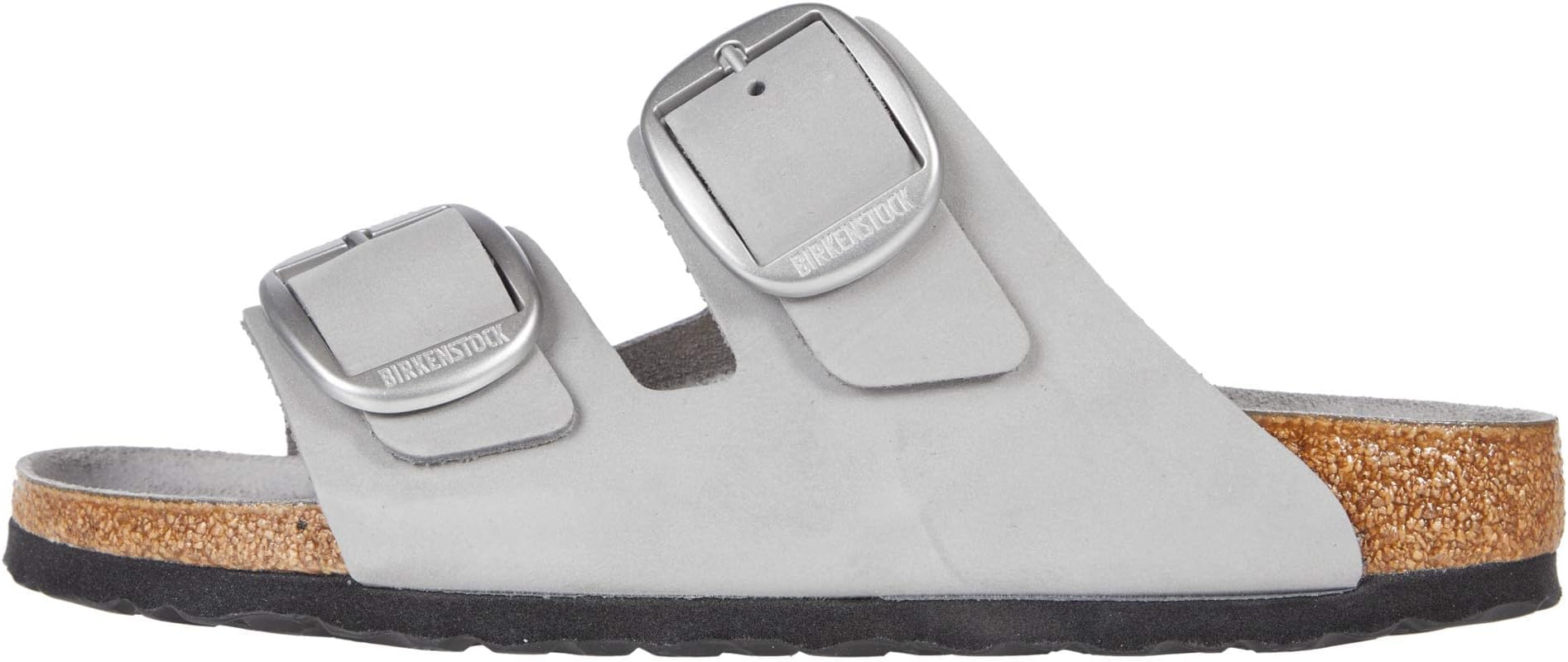 BirkenstockArizona Big Buckle Dove Gray Nubuck EU 38 (US Women's 7-7.5) Narrow