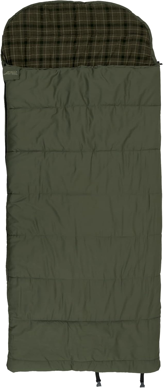 Cedar Ridge Buckhorn -10° Sleeping Bag - Green, One Size