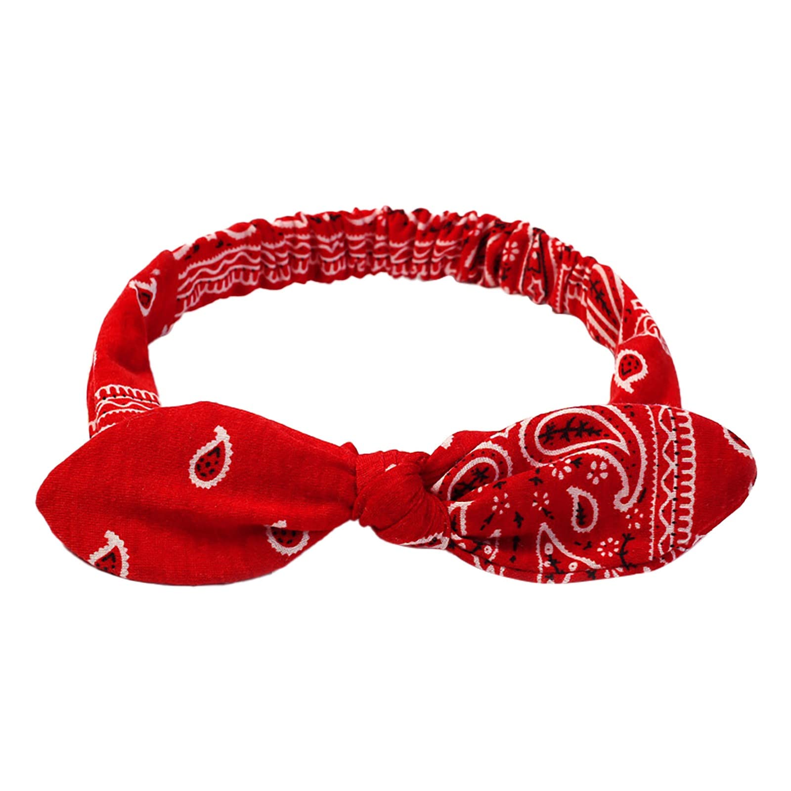 Diadeem knoop haarband hartjes roze - Studio Frommie - De webshop voor haarspeldjes en meer
