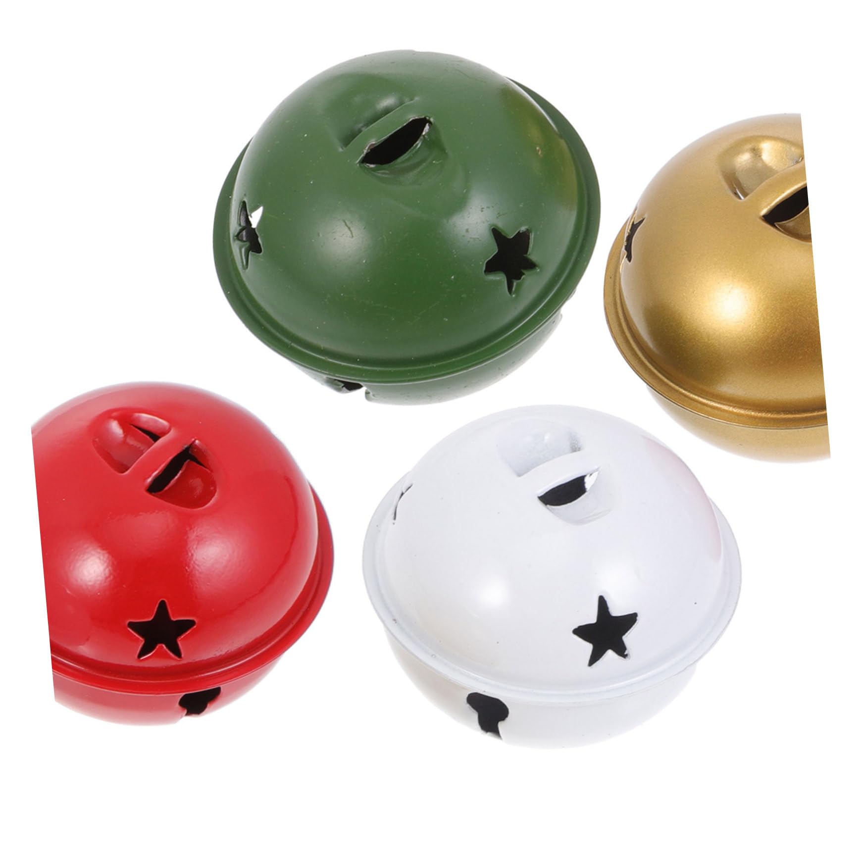 BUGUUYO 40 Pcs Snowflake Bell Christmas Decorations Xmas Tree Balls Decorative Bells Ornaments