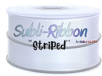 Subli-Ribbon Striped Strap for Sublimation DIY Custom Cloth Fabric Polyester 38mm x 45mts