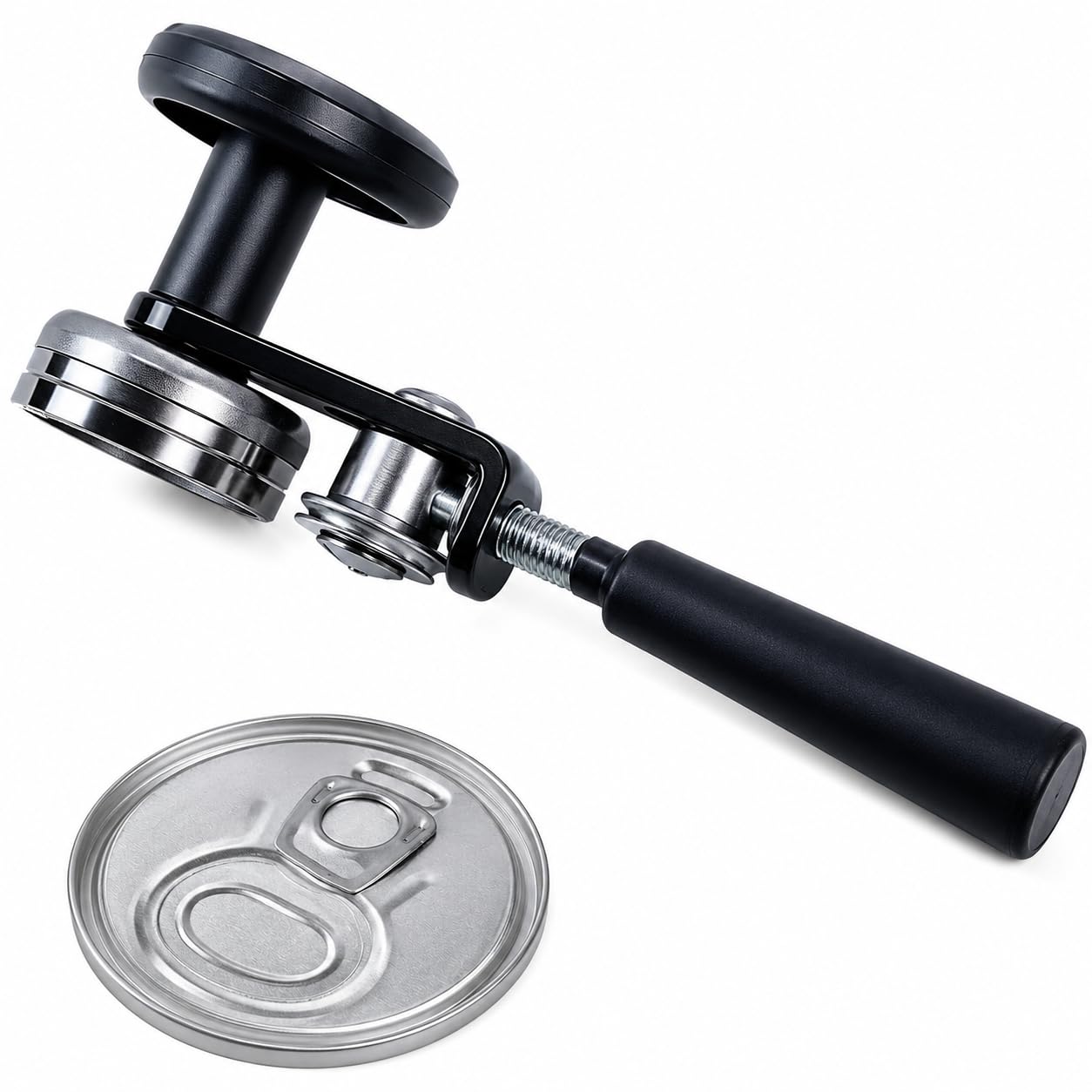 Manual Can Sealing Machine for 55mm Lids, Handheld Bubble Tea Can Seamer