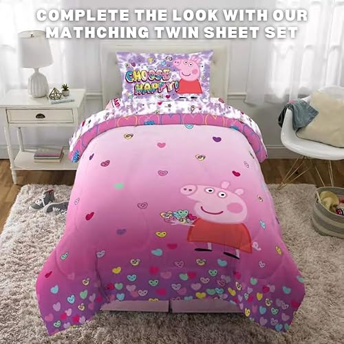 Miniatura 5 de Peppa Pig - Ropa de cama para niños, edredón reversible de microfibra súper suave, individual, (producto oficial) por Franco
