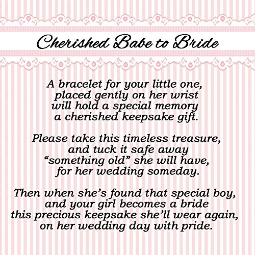 Cherished Babe To Bride Keepsake Bracelet In Sterling Silver And Cultured Pearls For Baby Girl #TOP2