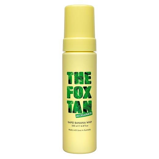 The Fox Tan - Rapid Banana Whip - Bräunungsbeschleuniger ohne Selbstbräuner, Melanin Booster für Gesicht und Körper, für Sonne und Solarium, 200 ml