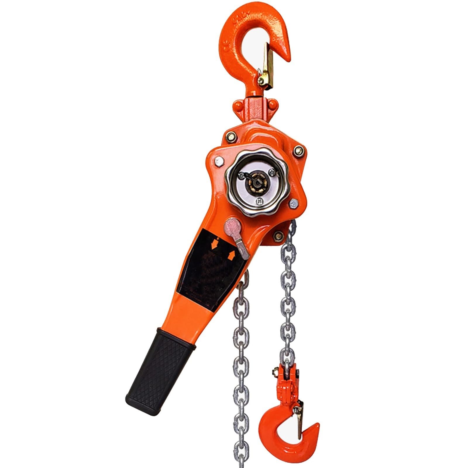 Manueller Handkettenzug Aus Legiertem Stahl Mit 2 Hochleistungshaken, Handkettenzug Mit Doppelbackenbremse, For Schweres Heben Und Riggen(3ton-20ft)