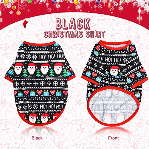Hylyun Dog Christmas Shirt 2 Packs - Christmas Pet Shirt Soft Breathable Puppy Shirts Printed Pet Clothing For Small Dogs And Cats L #TOP3