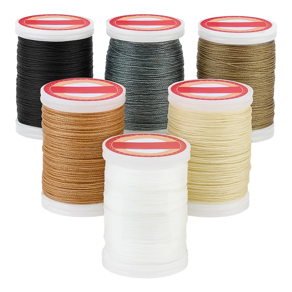 Cordón de algodón encerado para manualidades, pulseras de cuentas y macramé de 120 metros