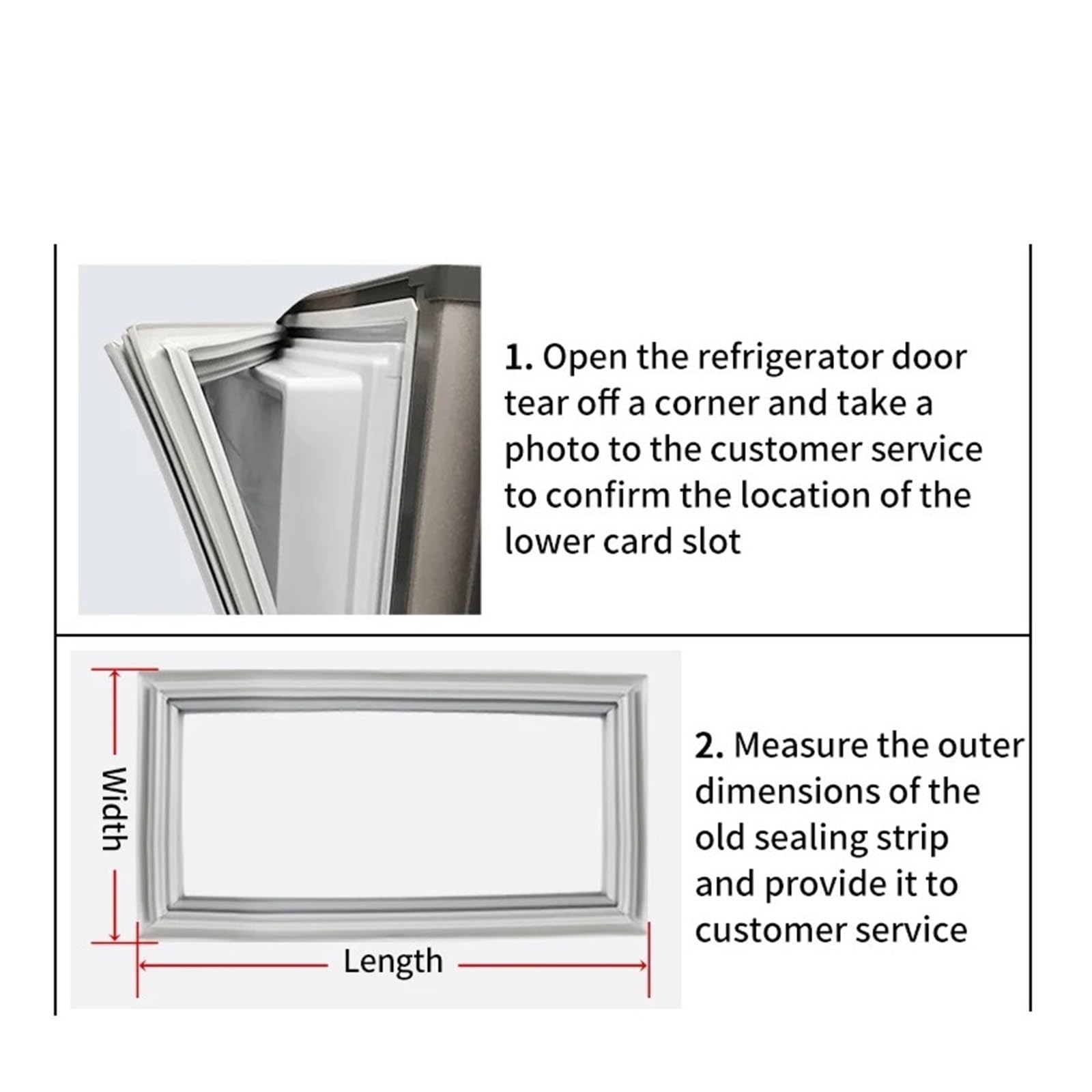 Junta De Puerta De Refrigerador De 4M,Sello Magnético De Silicona,Burlete De Puerta De Refrigerador,Piezas De Repuesto
