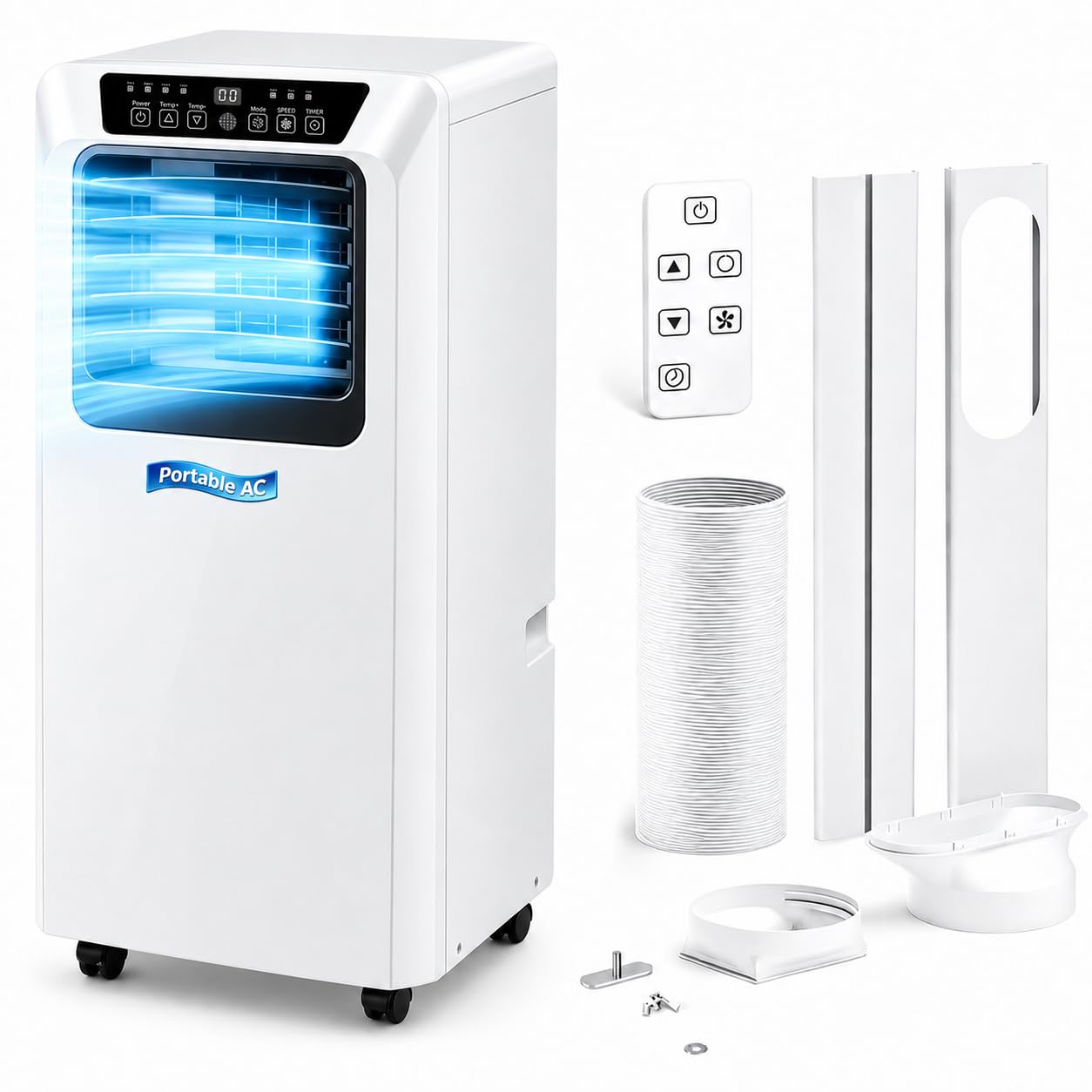 Portable Air Conditioner Cooler with Dehumidifier & Fan (9000BTU)