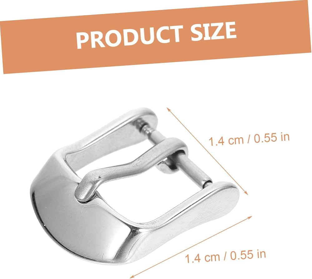 Fibbia Per Cinturino Orologio In Acciaio Inox - Ricambio Universale Fai Da Te - Larghezze Da 10mm A 22mm