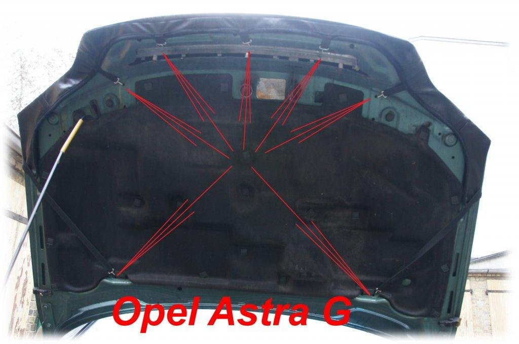 AB-00138 BONNET BRA kompatybilny z Opel VAUXHALL Astra G 1998-2005 STONEGUARD PROTECTOR TUNING