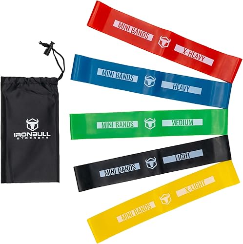 Bandas de resistencia para entrenar (juego de 5) Bandas elásticas para ejercicio y terapia física Bandas de resistencia de bucle para glúteos,