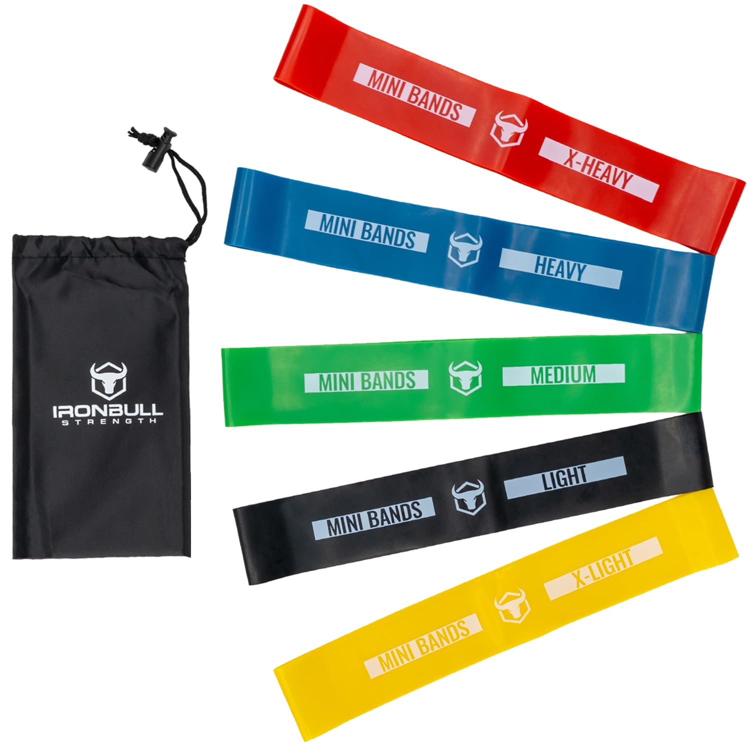 Resistance Bands for Working Out Set of 5 Elastic Bands for Exercise Physical Therapy Loop Resistance Bands for