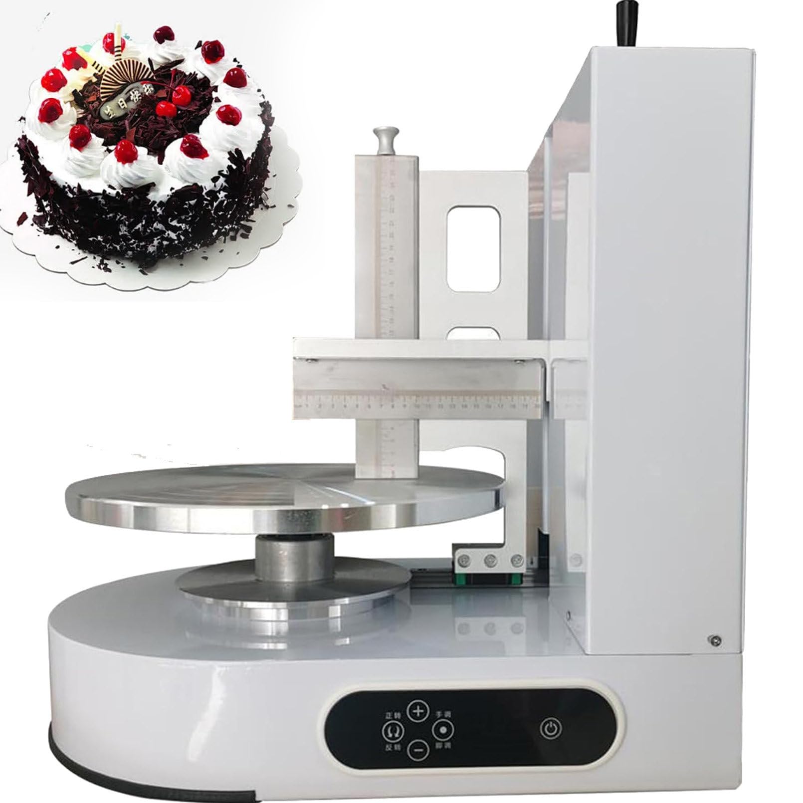 Alisador AutomáTico De ReposteríA, Raspador Y Alisador De Recubrimiento De ReposteríA Ahorre Tiempo, Esfuerzo Y Alta Eficiencia, Haciendo Que Los Pasteles Sean Suaves Y Hermosos,White