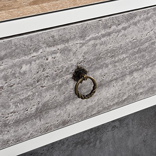 En.casa - Cassettiera Budapest 52 x 30 x 68,5 cm