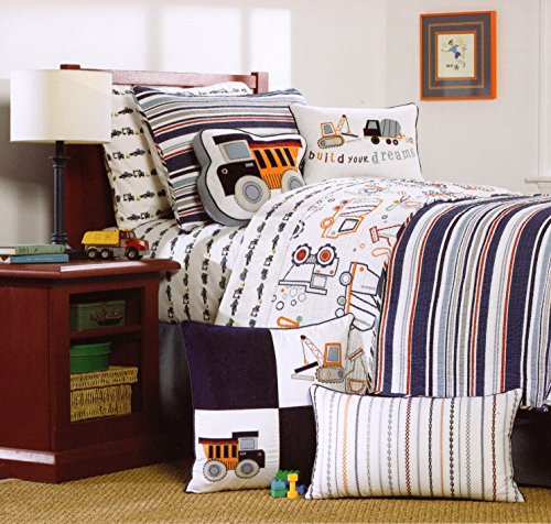 Toddler Bedding Cotton 2pc Twin Quilt Set Reversible Navy Blue Diggers Movers Trucks Construction Boys Bedding Quilted Bedspread Buy Online In Cayman Islands At Cayman Desertcart Com Productid 15351359