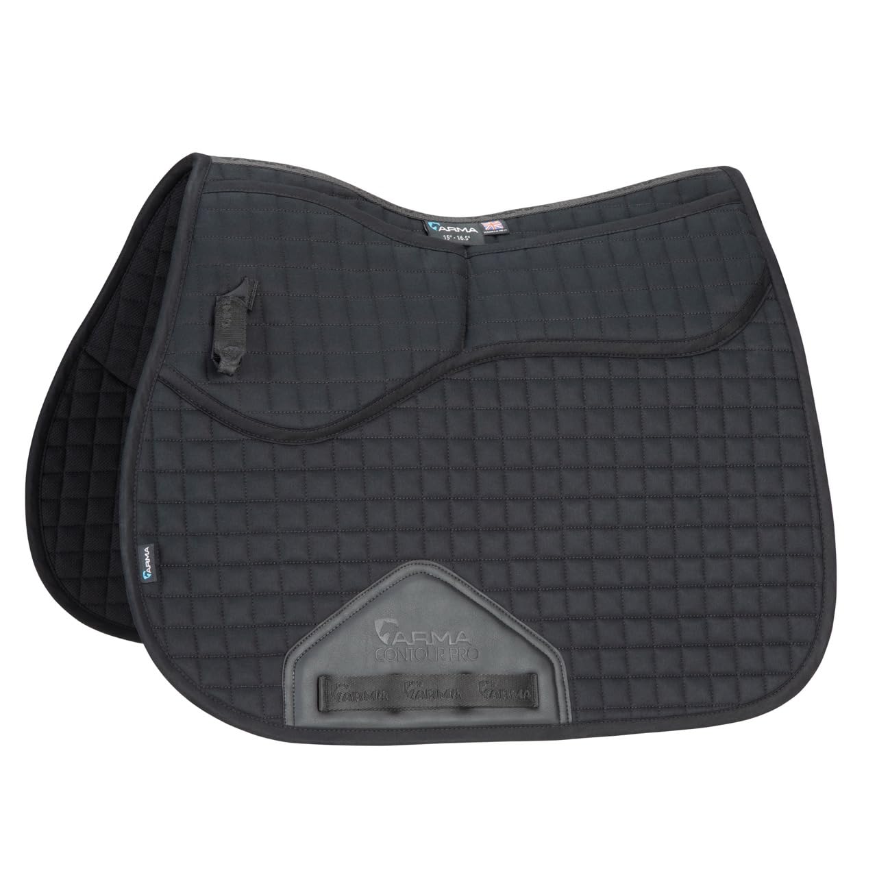 Shires ARMA Corrective Saddlecloth - Black 15-16.5"