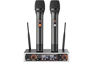 Wireless Microphone System for Karaoke, Parties, and Events: Upgrade Your Audio Experience...