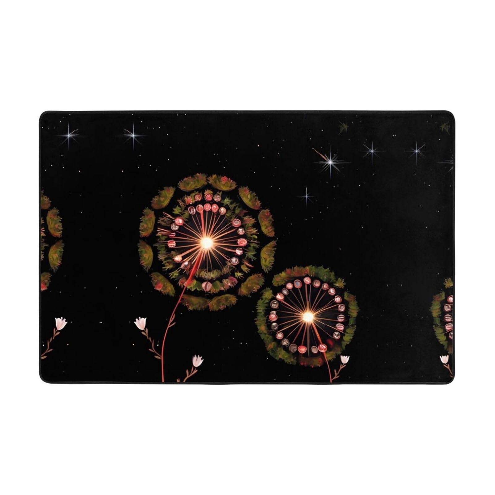 Tapis de sol en flanelle pissenlit HYTTER 182x121cm grand format