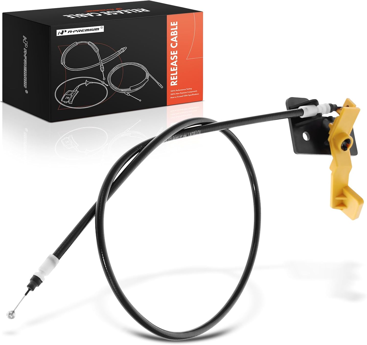 A-Premium Front Hood Latch Release Cable with Handle Compatible with Jeep BU Series Renegade 2015-2023, 30.4 Inch