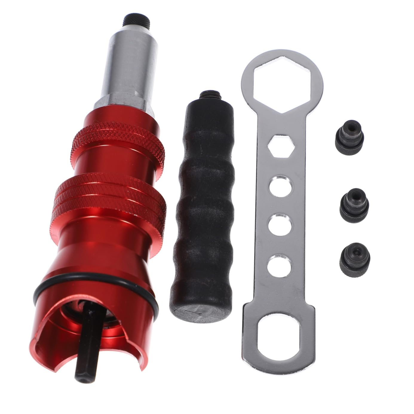 Kit adaptateur de tête pour riveteuse électrique en alliage d'aluminium durable Hemobllo