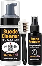 The Scratch Doctor Suede & Nubuck Complete Care Kit Cleaner Foam Protector Spray Professional Wire Brush Included for use on Shoes Boots Bags Jackets