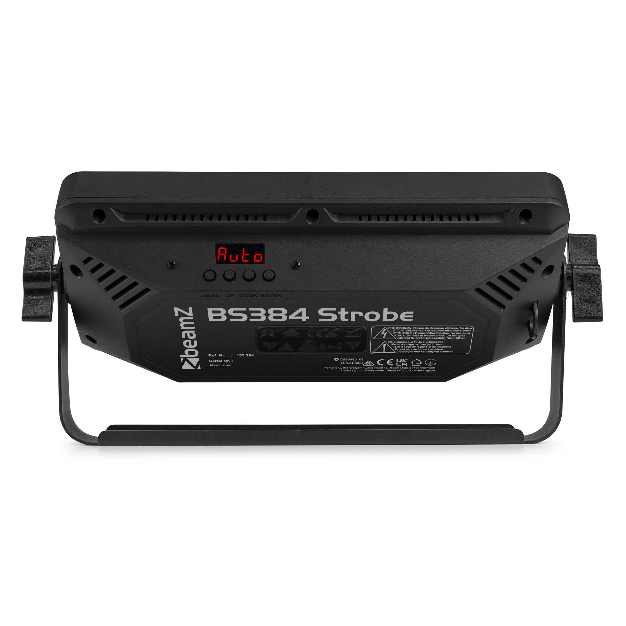 BeamZ BS384 - LED Stroboskop Blitzer, Blinder Wash Kombi mit RGBW LEDs – 3-in-1 LED Lichteffekt, DJ Licht mit Fernbedienung, DMX Steuerung, Disco Licht & Party Lichter für Events, Clubs & Partys