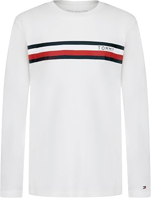 Tommy Hilfiger Boys' Long Sleeve Crewneck T-Shirt