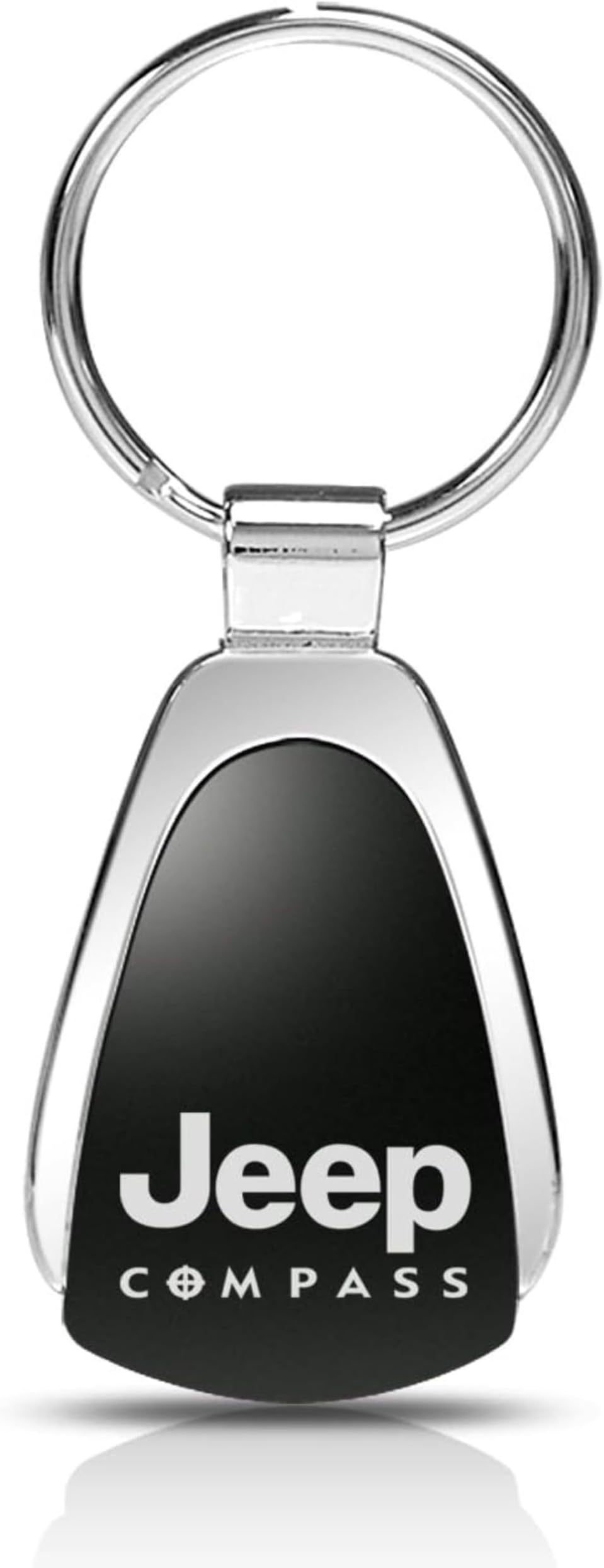 Au-TOMOTIVE GOLD Jeep Compass Black Tear Drop Auto Key Chain, Official Licensed