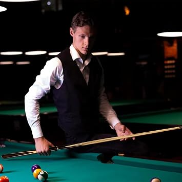 Handmade Wooden 3/4 Joint Pool Cue, 57 19oz Dark Red Sandalwood and Maple Wood Billiard Cue with 10mm Tip, Extension Rod, Cue Case and Accessories, Complete Snooker Cue Set