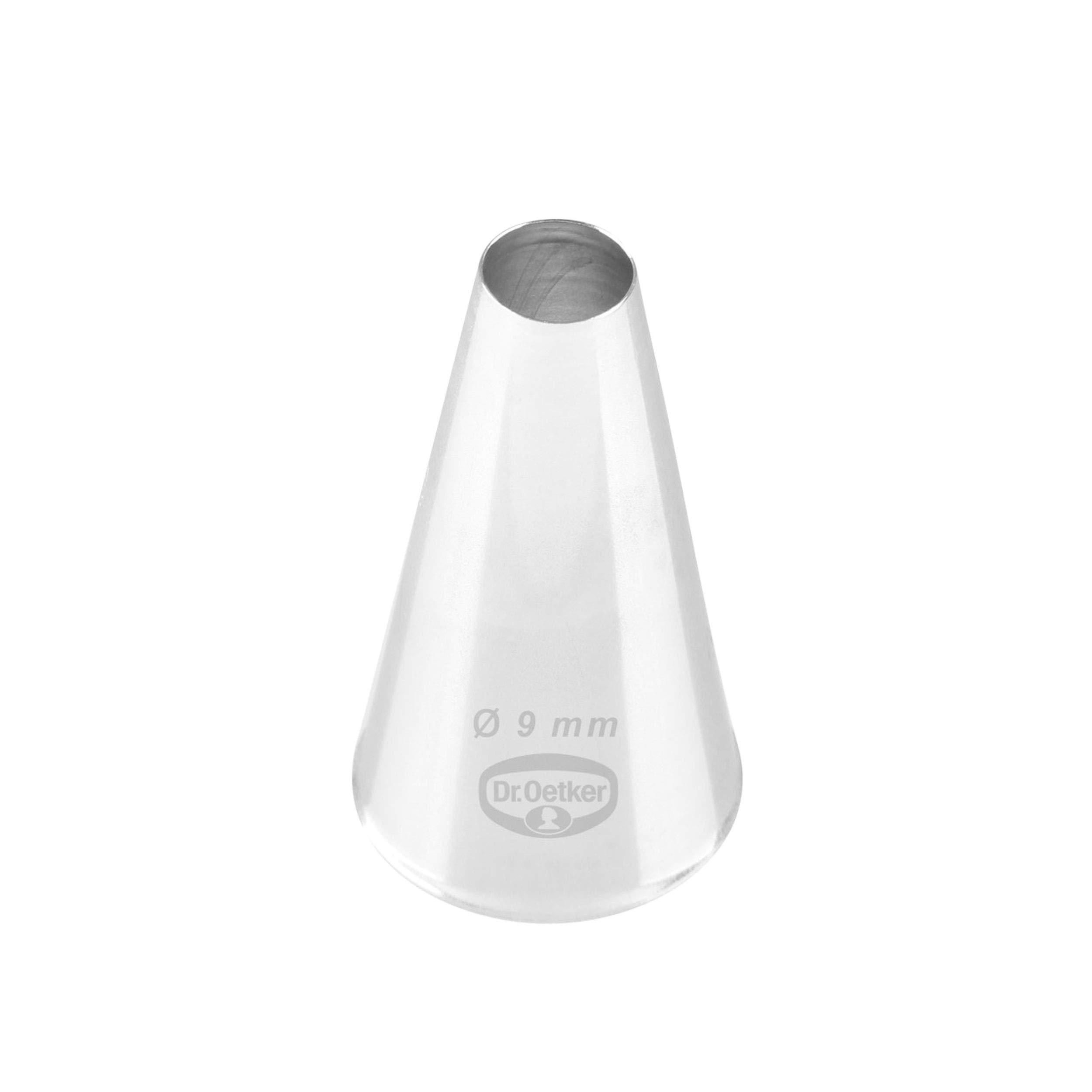 Dr. Oetker 3507 Nozzles Manufaktur Nozzle 9 mm, Stainless Steel, 4.5 X 2.5 X 2.5 cm, Silver