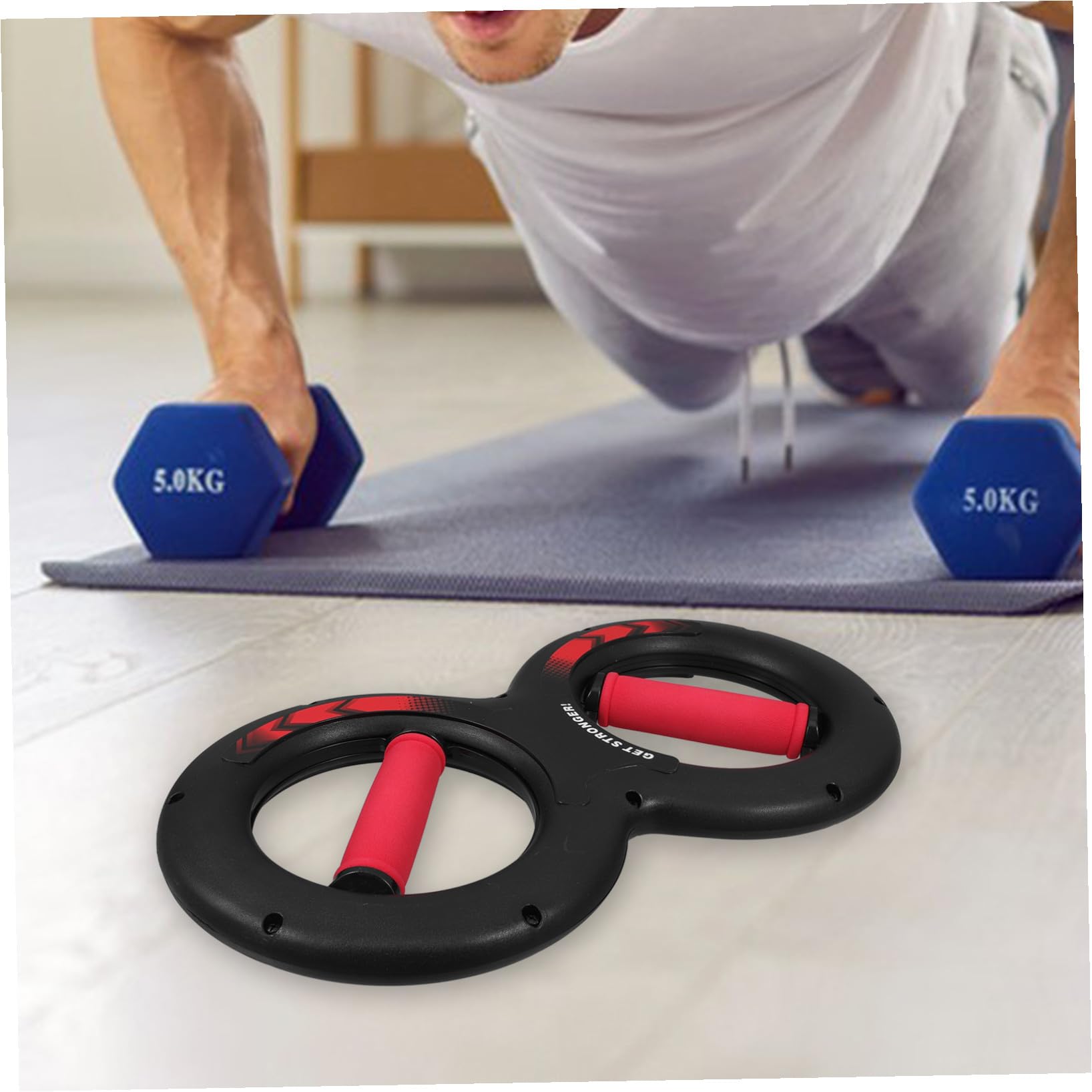 Poignée Lourde 8 de 8 pour Musculation Main, Renforcement des Poignées, Poids 5kg, Matériau Abs et Acier Ressort, pour Athlètes et Haltérophiles