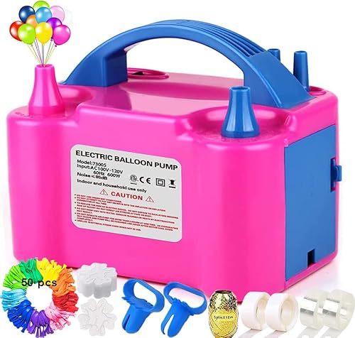 Elektrische Luftballonpumpe, Befol Aufblasgerät Doppeldüse Ballonpumpe für Party, Geburtstag, Hochzeit und Festivaldekoration Cover