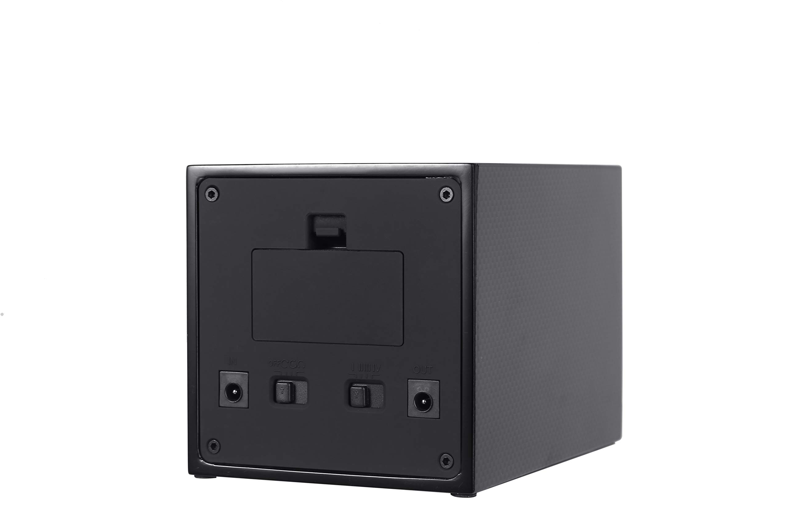 MOZSLY Caricatore orologi automatici batteria Adattatore CA 12 modalità Scatola avvolgimento motore silenzioso Vernice pianoforte nero