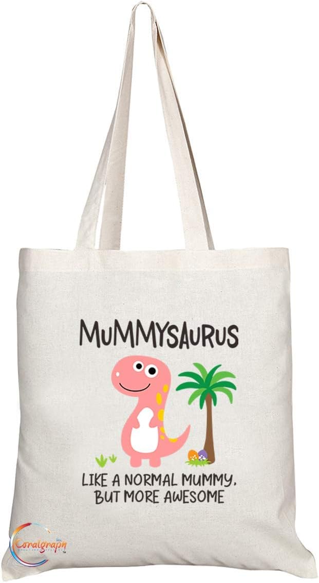 Coralgraph IncTB752 Mummysaurus Like A Normal Mummy But More Awesome Novelty Present Gift Printed Eco-Friendly Stylish Long Handled Tote Shoulder Bag