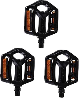 BESPORTBLE 3 Pares De Pedais De Mountain Bike Pedais De Bmx Peças De Bicicleta Pedal De Bicicleta Apoio Para Os Pés Pedais Pretos Descanso Para Os Pés Acessórios De Bicicleta Pedais