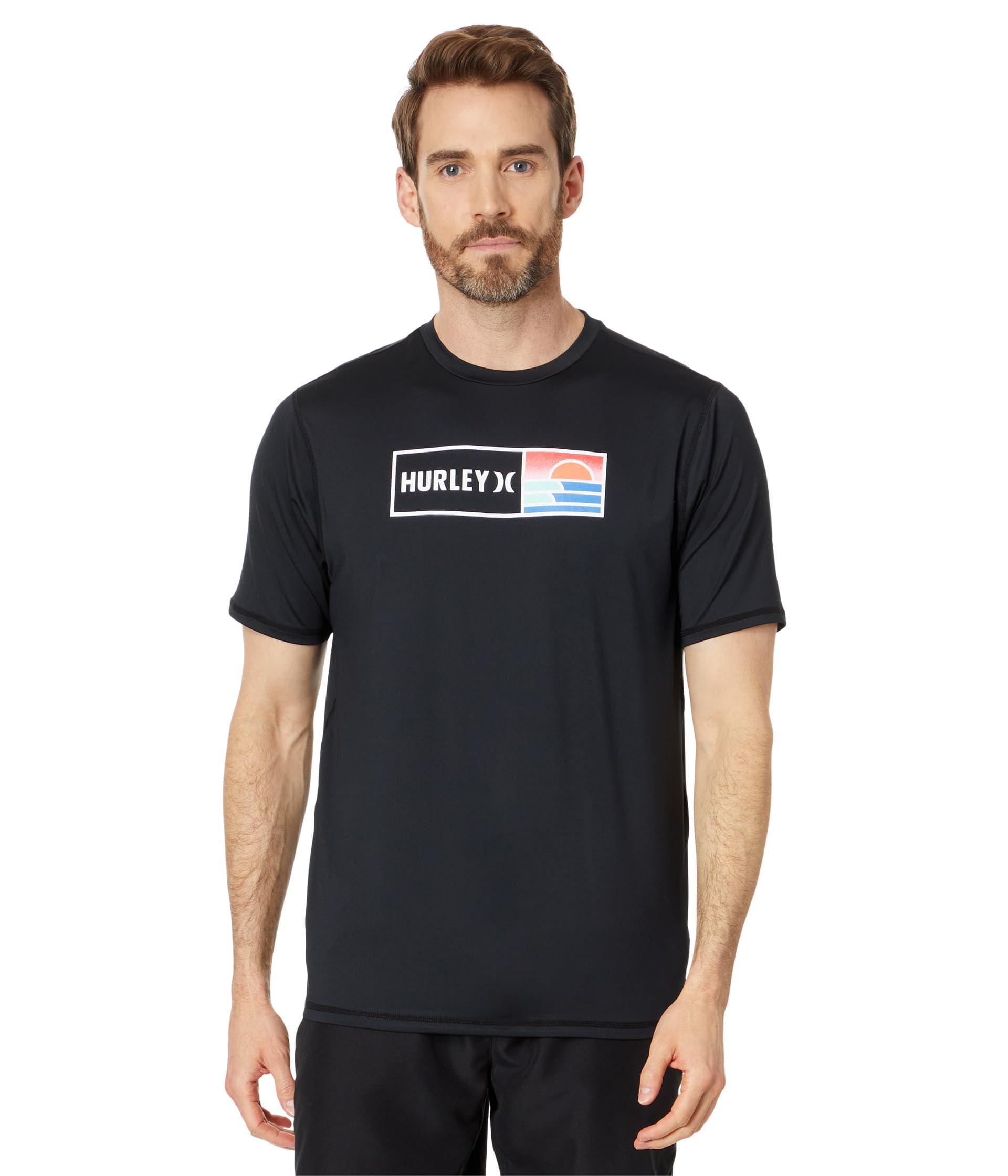 Hurley Everyday Hybrid UPF Maglietta A Maniche Corte Rash Guard Uomo